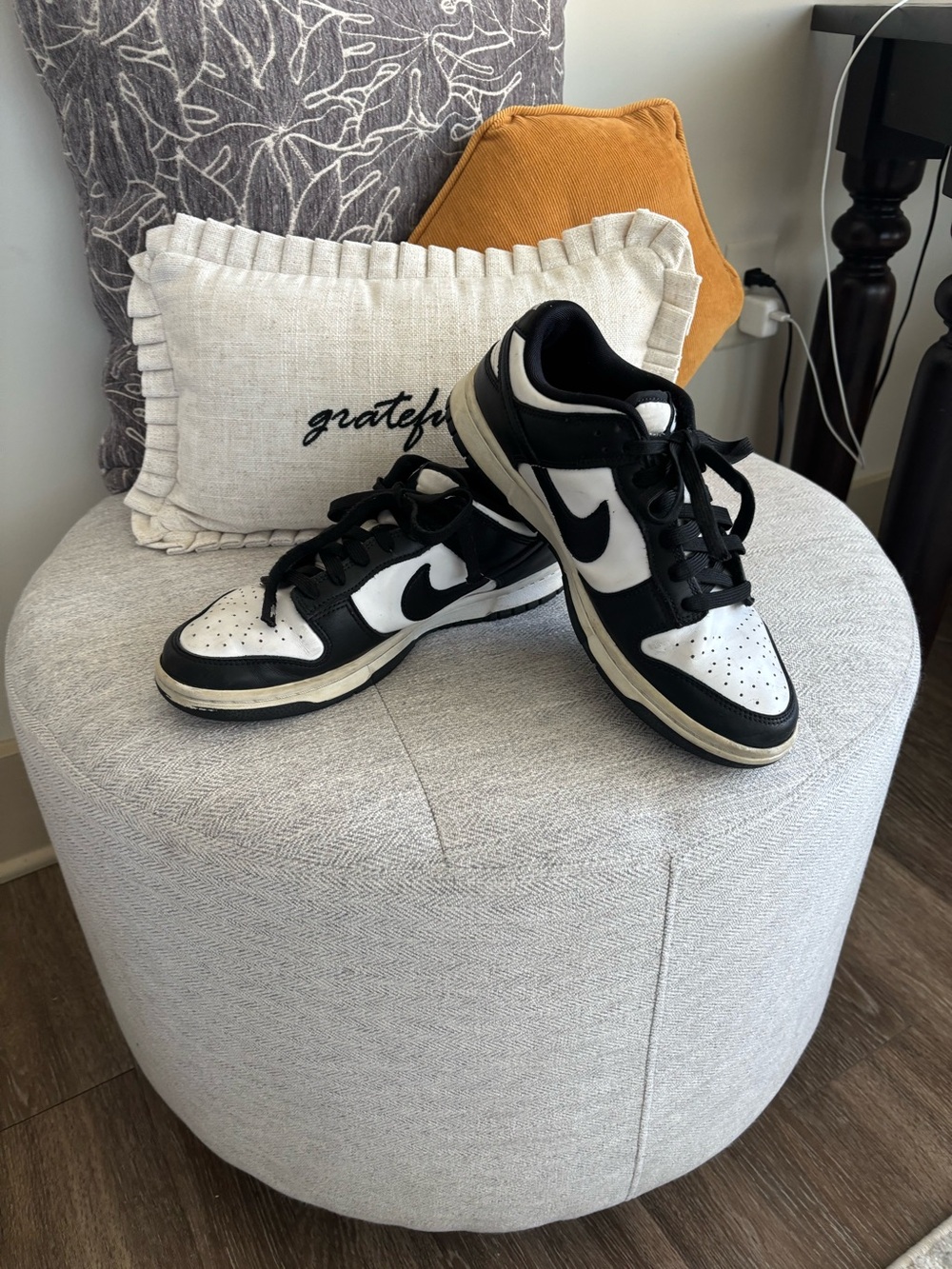 Nike dunk low panda Black and White Low-Top Sneakers - woman’s 8.5